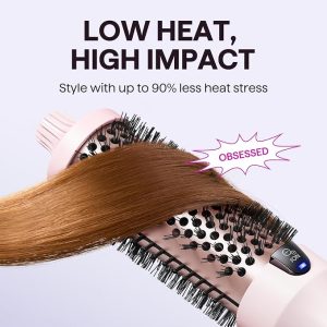 Wavytalk Thermal Brush Blowout Boost 1.5" Heat Round Brush for Blowout Look