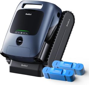 Beatbot AquaSense Pro Pool Robot, Cordless Pool Vacuum for Inground Pools, Clarifies & Skims Water, Surface Parking, Intelligent Path, Up to 3,299 Sq.ft - Navy Blue