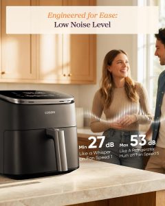 Cosori TurboBlaze Air Fryer, 9-in-1, 6 Qt, PFAS-Free Ceramic Coating