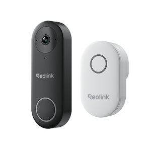 REOLINK Video Doorbell WiFi 2K Wired Camera, 4:3 Wide View Outdoor Camera
