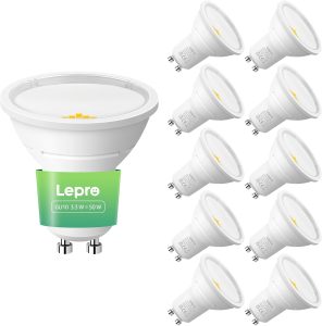 Lepro Energy Class A GU10 LED Bulb, Neutral White, 3.3W, Non-Dimmable