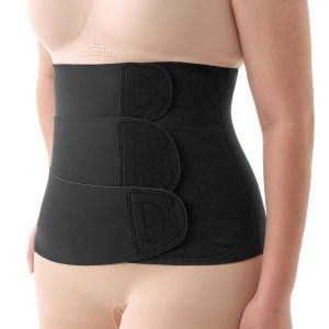 Momcozy RB001 Ergowrap Postpartum Belly Wrap, 3D Compression and Back Support
