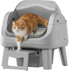 PetPivot Open-Top Self-Cleaning Litter Box, 7 Safety Sensors