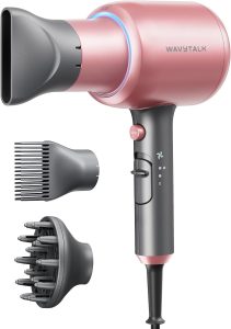 Wavytalk Blown Away Ionic Hair Dryer with Diffuser, for Curly Hair